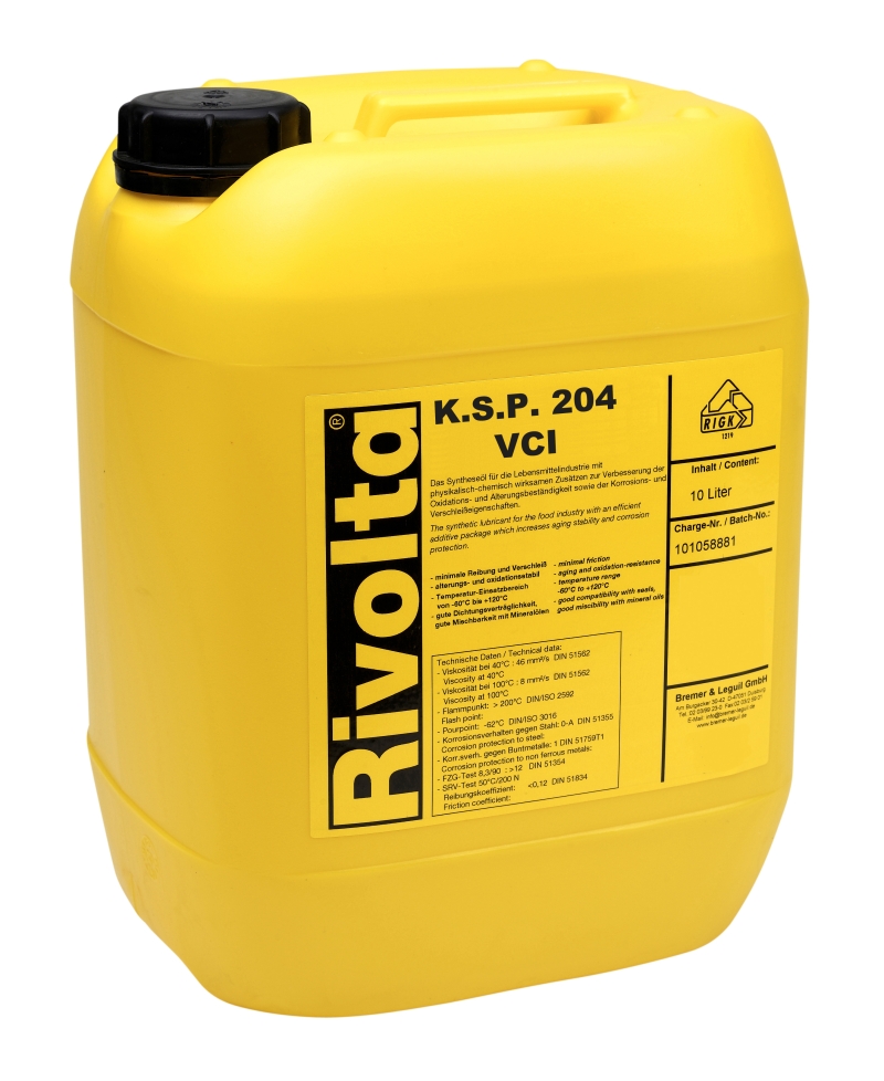 维德加Rivolta K.S.P. 204持久防锈油性保护剂-10L